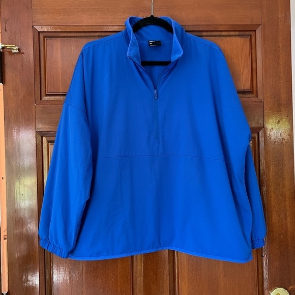 Gap Recycled Fleece-Lined Half-Zip Track Jacket - Picture 4 of 14